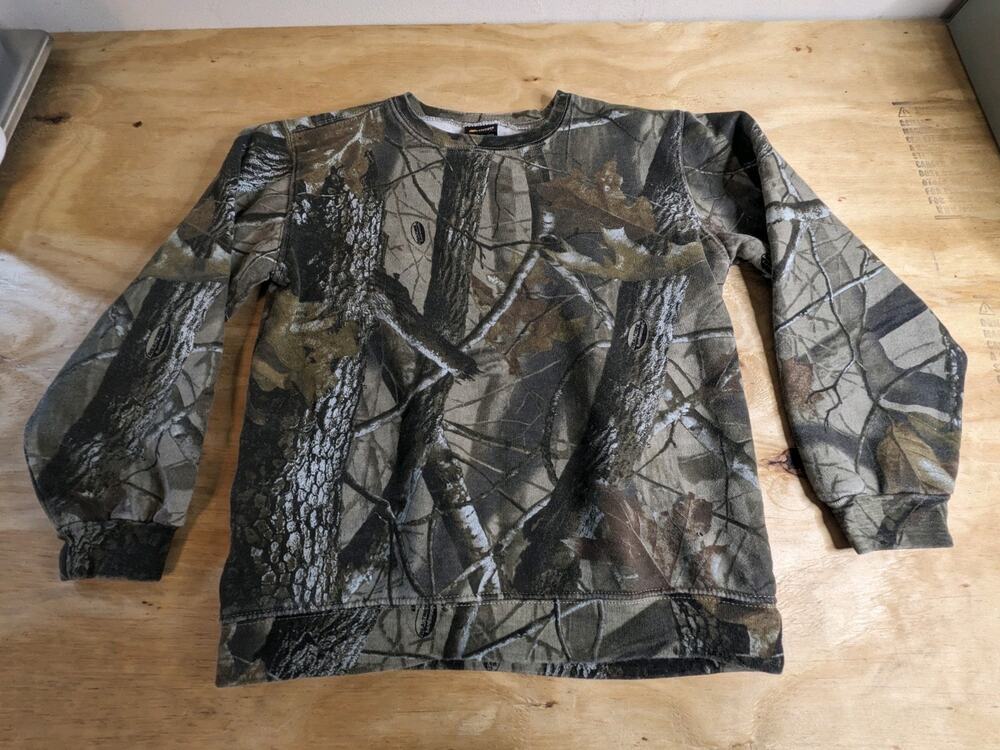 Outfitters Ridge Youth L (10-12) Camo Pullover Sweatshirt RTY310500 Cotton Blend